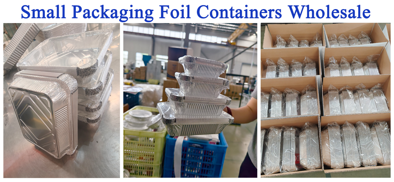 small packaging foil containers